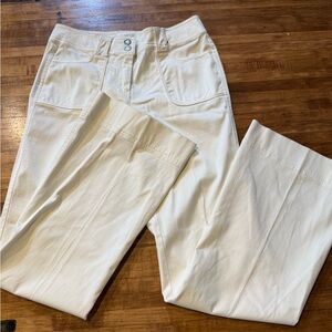 White House Black Market Pants Womens 8 White cream Dress Work Stretch